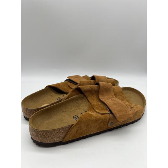 Birkenstock Kyoto Mink Nubuck Suede Leather Slides Men's Size 12 - Picture 15 of 16